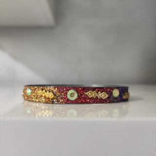 Conjunto 3 Pulseras Multicolor y Dorado