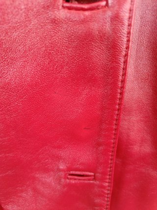 Chaqueta de cuero Zarantino Talla 50 Roja
