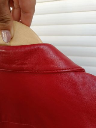 Chaqueta de cuero Zarantino Talla 50 Roja