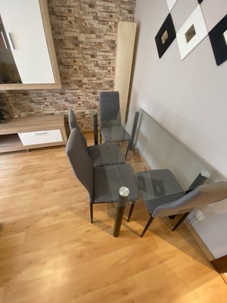 Salón completo (mueble modular+sofá+mesa comedor)