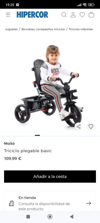 Triciclo Molto 5 posiciones