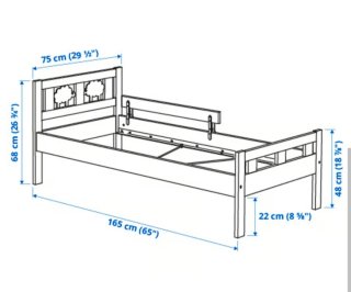 Cama infantil blanca