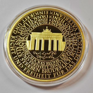 Libro Conmemorativo Medallas Himno Nacional Alemán