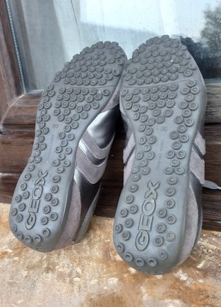 Deportivas Geox Mujer Talla 39 Gris/Plata