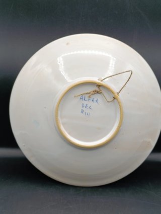 Plato cerámica Alfar del Río