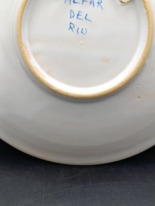 Plato cerámica Alfar del Río