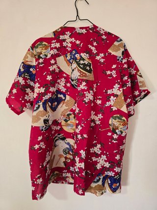 Camisa estilo kimono japonés T. XL