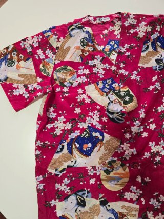 Camisa estilo kimono japonés T. XL