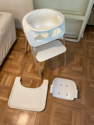 Trona Stokke Steps Blanca y Madera