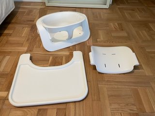 Trona Stokke Steps Blanca y Madera
