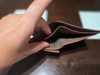 Cartera de piel Attanze marrón