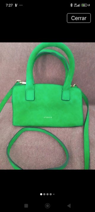 Bolso mini Uterqüe verde