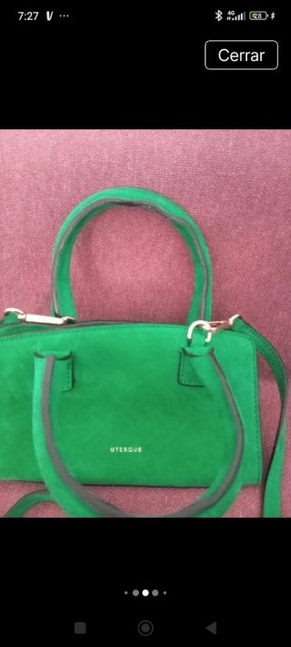 Bolso mini Uterqüe verde