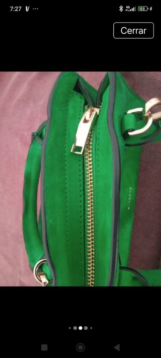Bolso mini Uterqüe verde
