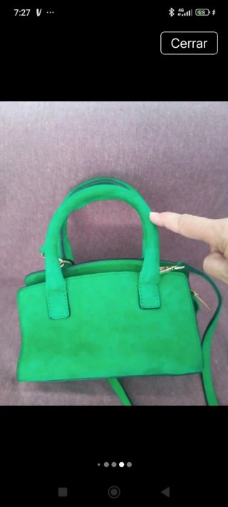 Bolso mini Uterqüe verde
