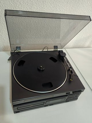 Tocadiscos Sony PS-LX43P y CD Player Sony
