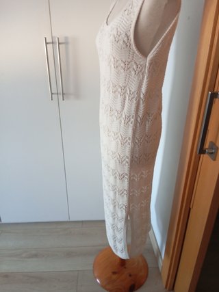Vestido punto Tezenis L de verano calado largo