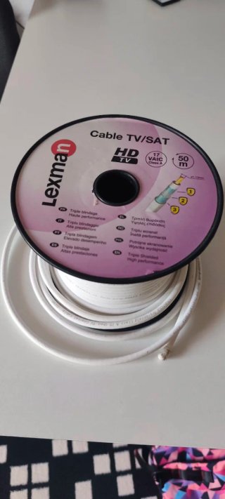 Cable TV/SAT Lexman HD Triple Blindaje 30m