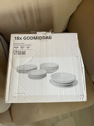 Vajilla IKEA GODMIDDAG 18 piezas