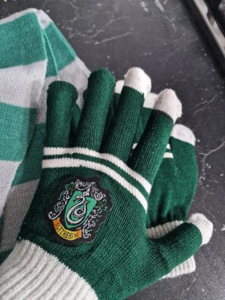 Sciarpa e Guanti Serpeverde Harry Potter Slytherin
