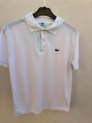 Polo Lacoste Blanco Talla L