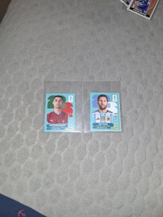 2 Cromos Messi y Cristiano Ronaldo, Mundial 2026