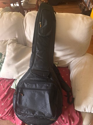 Banjo Fender con funda.