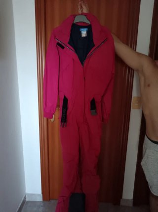 Mono de esquí mujer Rosa fúcsia