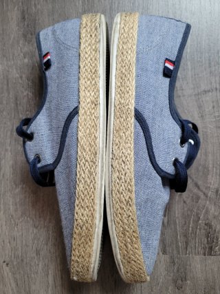 Zapatillas de esparto azul talla 43