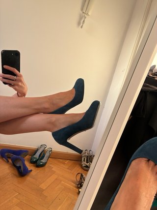 Scarpe Sergio Rossi con tacco blu