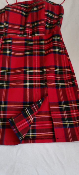 Vestido Cuadros Escoceses Nuevo