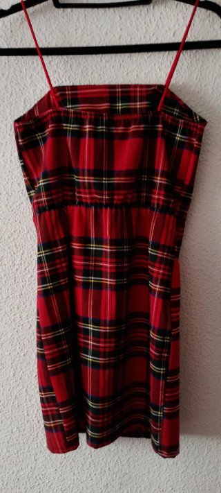 Vestido Cuadros Escoceses Nuevo
