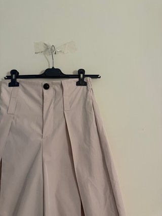 Pantaloni larghi beige