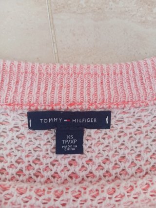 Jersey de punto degradado naranja y rosa