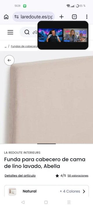 Funda cabecero cama La Redoute lino