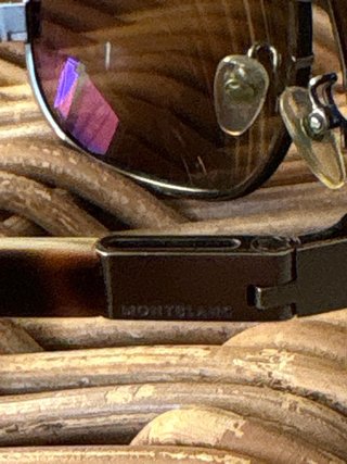Gafas de sol Montblanc Marrón y Dorado