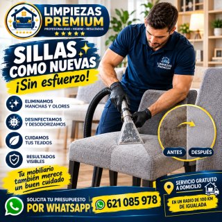 Limpieza professional de tapicerias a domicilo