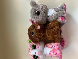 Pack 5 Peluches Beanie Boos