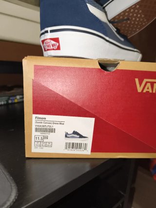 Zapatillas Vans Azules y Blancas