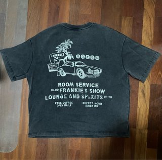 Camiseta Zara Gris Lavado Talla M.