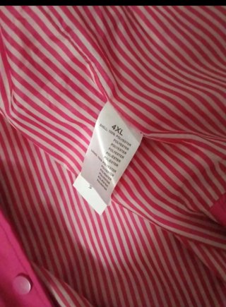 Chubasquero rosa talla 4XL nuevo