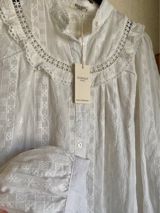 Camisa romántica blanca