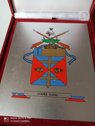 Targa stemma militare Semper Audax