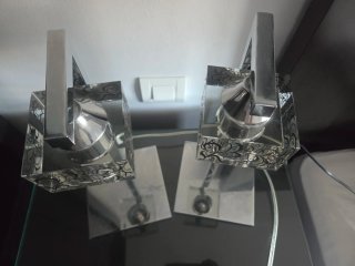 Lámpara de techo moderna cristal y metal