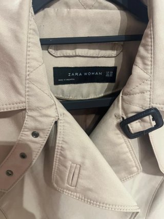 Gabardina Zara Mujer Beige
