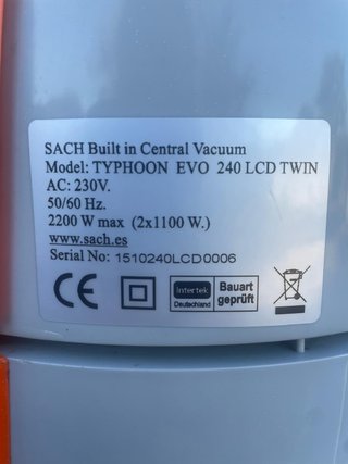 SACH Aspiración Centralizada EVO TYPHOON 240 LCD