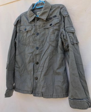 IDPDT Camisa Algodón Estilo Cargo Talla L