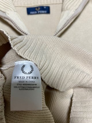 Jersey Fred Perry Beige con Rayas