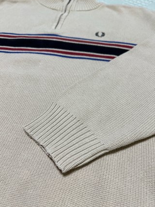 Jersey Fred Perry Beige con Rayas
