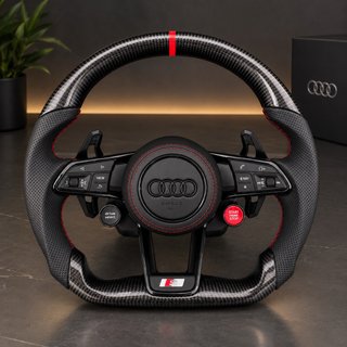 Volante Deportivo Audi Carbono y Piel